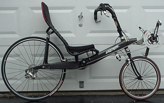 Lightning R 84 Recumbent Bike Bicycle Man