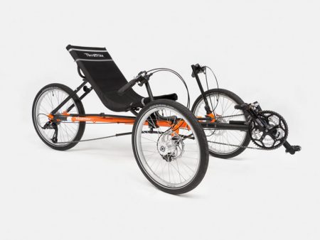 Terratrike Rambler Recumbent Trike in Orange