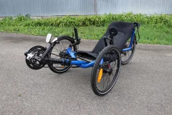 Catrike Pocket Blue Used - front angle view