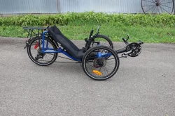 Catrike Pocket Blue Used - side angle view