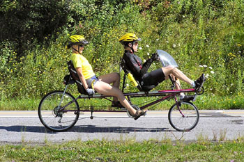 Tandem recumbent shop bicycles