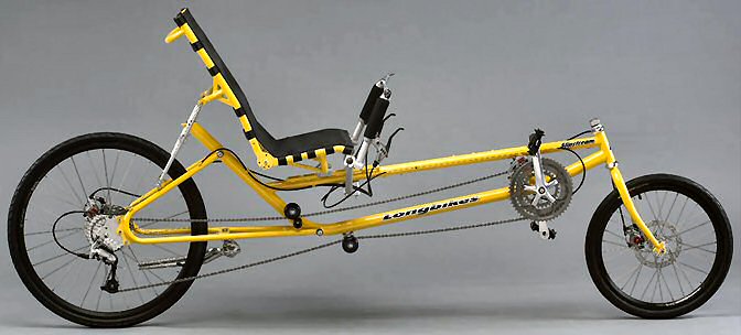 long wheelbase recumbent bicycle