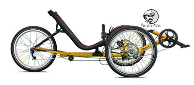 Bontrager 20" Front Recumbent Wheel 406 ISO Trek Terra Trike Catrike Sun Charity 